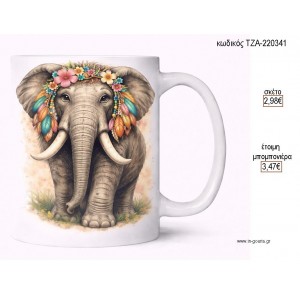 ΕΛΕΦΑΝΤΑΣ BOHO ΜΕ ΦΤΕΡΑ ΛΟΥΛΟΥΔΙΑ ΚΟΥΠΑ για μπομπονιέρες γούρι δώρο ΤΖΑ-220341 2.98€!!!