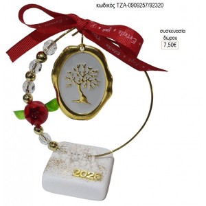 ΔΕΝΤΡΟ ΜΟΤΙΦ ΣΕ ΚΥΚΛΟ ΜΕ ΡΟΔΙ ΠΑΝΩ ΣΕ ΒΟΤΣΑΛΟ για γούρι δώρο ΤΖΑ-0909257/92320 7.50€!!!