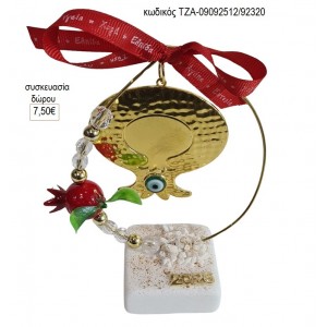 ΡΟΔΙ ΣΦΥΡΗΛΑΤΟ ΣΕ ΚΥΚΛΟ ΜΕ ΡΟΔΙ ΠΑΝΩ ΣΕ ΒΟΤΣΑΛΟ για γούρι δώρο ΤΖΑ-09092512/92320 7.50€!!!