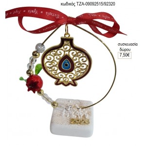 ΡΟΔΙ ΜΕ ΜΑΤΙ ΣΕ ΚΥΚΛΟ ΜΕ ΡΟΔΙ ΠΑΝΩ ΣΕ ΒΟΤΣΑΛΟ για γούρι δώρο ΤΖΑ-09092515/92320 7.50€!!!