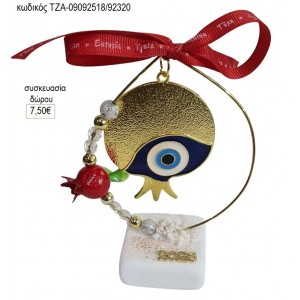 ΡΟΔΙ ΜΕ ΜΑΤΑΚΙ ΣΕ ΚΥΚΛΟ ΜΕ ΡΟΔΙ ΠΑΝΩ ΣΕ ΒΟΤΣΑΛΟ για γούρι δώρο ΤΖΑ-09092518/92320 7.50€!!!