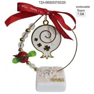 ΡΟΔΙ ΛΕΥΚΟ ΣΕ ΚΥΚΛΟ ΜΕ ΡΟΔΙ ΠΑΝΩ ΣΕ ΒΟΤΣΑΛΟ για γούρι δώρο ΤΖΑ-09092537/92320 7.50€!!!