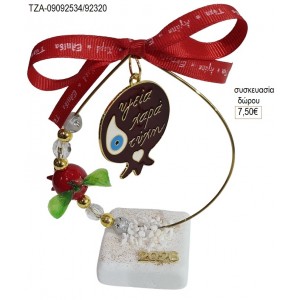 ΡΟΔΙ ΜΕ ΕΥΧΕΣ ΚΟΚΚΙΝΟ ΣΕ ΚΥΚΛΟ ΜΕ ΡΟΔΙ ΠΑΝΩ ΣΕ ΒΟΤΣΑΛΟ για γούρι δώρο ΤΖΑ-09092534/92320 7.50€!!!