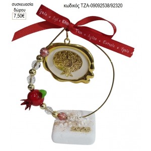 ΡΟΔΙ ΜΟΤΙΦ ΣΕ ΚΥΚΛΟ ΜΕ ΡΟΔΙ ΠΑΝΩ ΣΕ ΒΟΤΣΑΛΟ για γούρι δώρο ΤΖΑ-09092538/92320 7.50€!!!