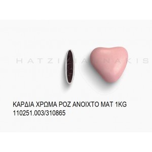 ΚΑΡΔΙΑ ΧΡΩΜΑ ΡΟΖ ΑΝΟΙΧΤΟ ΜΑΤ KOYΦΕΤΑ ''ΧΑΤΖΗΓΙΑΝΝΑΚΗ'' 1KG 110251.003/310865 11.65€!!!