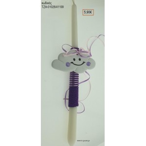 ΣΥΝΝΕΦΟ ΠΑΣΧΑΛΙΝΗ ΛΑΜΠΑΔΑ ΧΕΙΡΟΠΟΙΗΤΗ ΜΕ ΚΕΡΑΜΙΚΟ ΔΙΑΚΟΣΜΗΤΙΚΟ ΚΑΙ ΚΟΡΔΟΝΙΑ - ΚΟΡΔΕΛΕΣ ΤΖΑ-01026/41199 5.90€!!!!