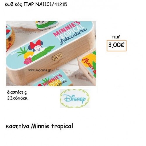 MINNIE  ΚΑΣΕΤΙΝΑ για δώρα πάρτυ , εορτών , γενεθλίων  ΠΑΡ-ΝΑ1101/41215