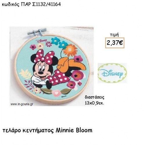 MINNIE BLOOM ΓΑΛΑΖΙΟ ΤΕΛΑΡΟ για δώρα πάρτυ , εορτών , γενεθλίων ΠΑΡ-Σ1132/41164