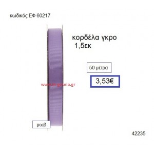 ΓΚΡΟ κορδέλα 50 μέτρων 1.5εκ. για γούρια-αμπαλάζ ΕΦ-60217