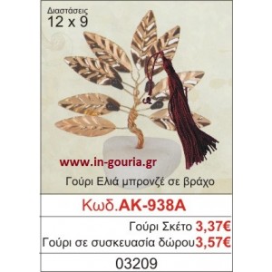 ΓΟΥΡΙ ΕΛΙΑ ΜΠΡΟΝΖΕ ΣΕ ΒΡΑΧΟ ΑΚ-938Α