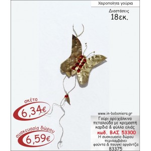 ΟΡΕΙΧΑΛΚΙΝΗ ΠΕΤΑΛΟΥΔΑ ΜΕ ΚΡΕΜΑΣΤΗ ΚΑΡΔΙΑ & ΦΥΛΛΟ ΕΛΙΑΣ ΓΟΥΡΙ 2015