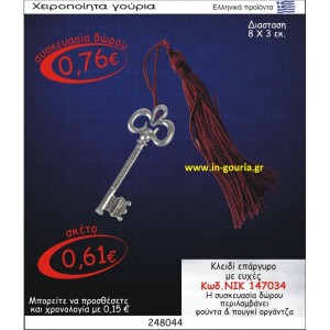 ΚΛΕΙΔΙ ΓΟΥΡΙ ΕΠΑΡΓΥΡΟ ΜΕ ΕΥΧΕΣ ΝΙΚ-147034