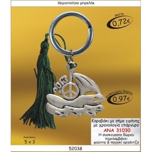 ΚΑΡΑΒΑΚΙ ΜΕ ΣΗΜΑ ΕΙΡΗΝΗΣ ΚΑΙ ΧΡΟΝΟΛΟΓΙΑ ΕΠΑΡΓΥΡΟ ΜΠΡΕΛΟΚ ΓΟΥΡΙ 2015