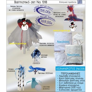ΒΑΠΤΙΣΤΙΚΟ ΣΕΤ ΧΙΟΝΑΝΘΡΩΠΟΣ ΝΟ-1318